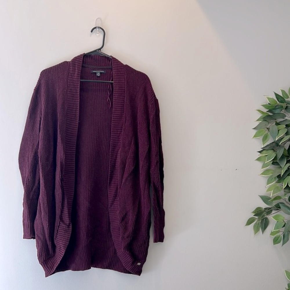 American Eagle Outfitters Plum Cardigan
